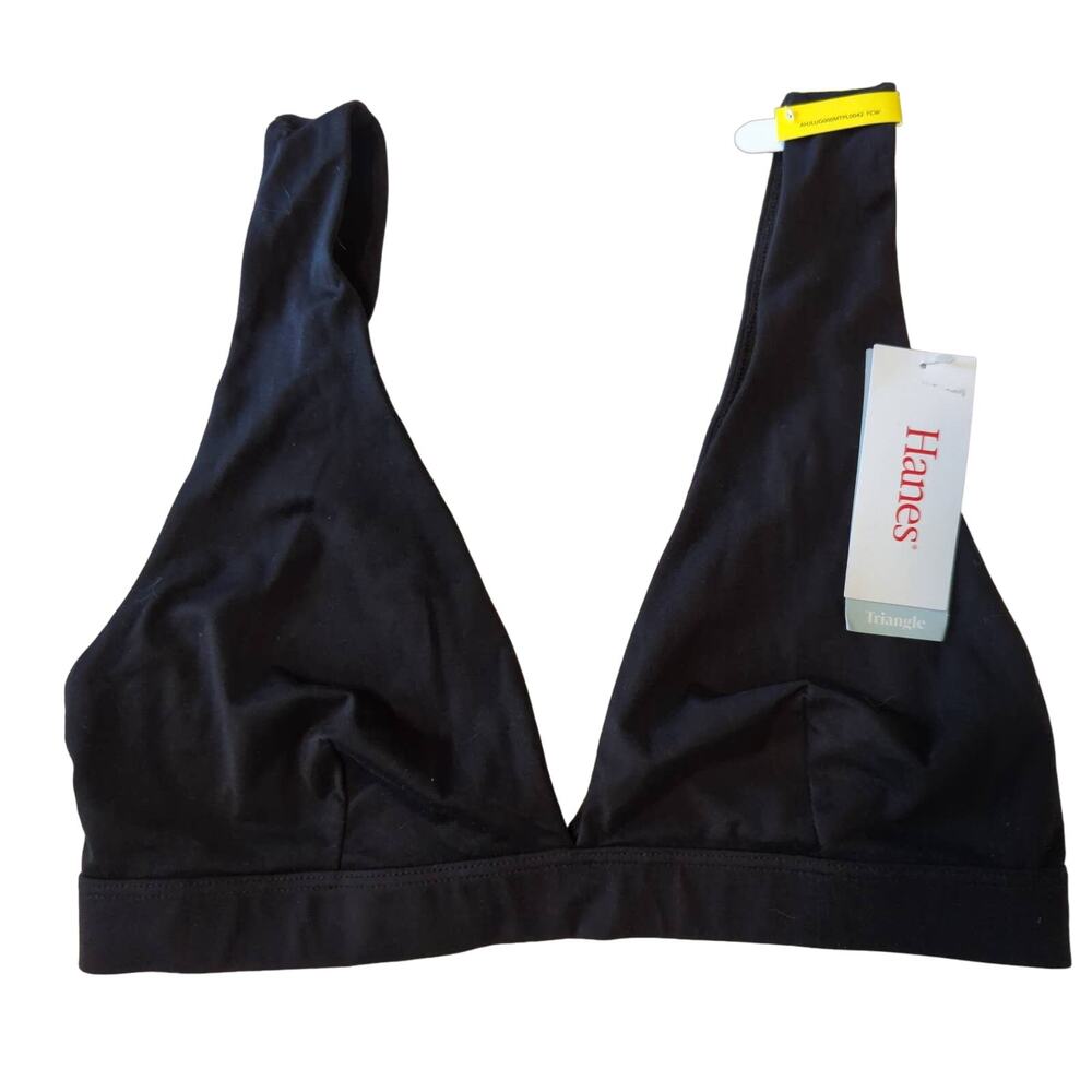 NWT Hanes High Cut Triangle Bra/Bralette, M
